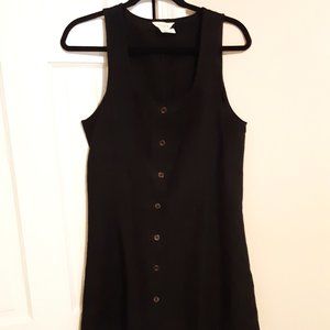 Vintage J. Crew Black Wool Jumper Dress